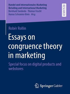 cover image of Essays on congruence theory in marketing